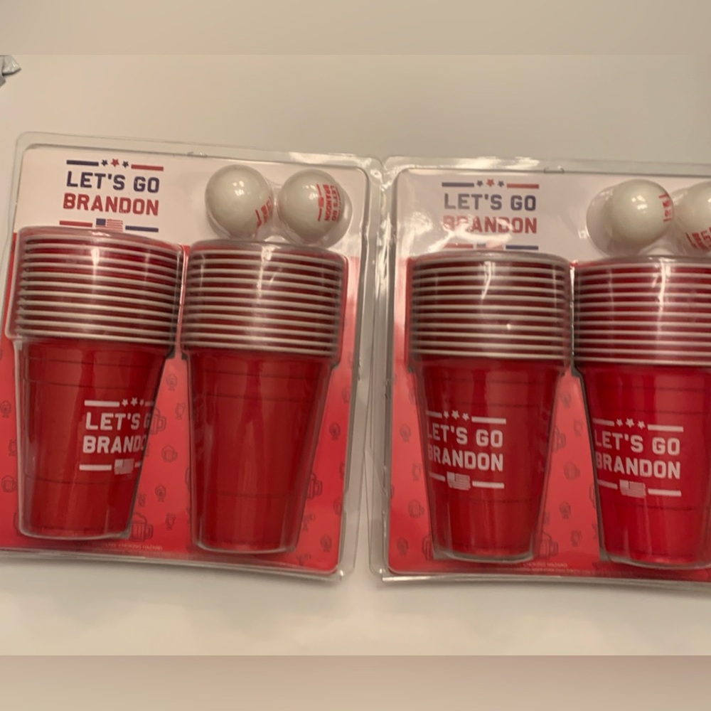 Let’s Go Brandon Beer Pong Set - 2 sets